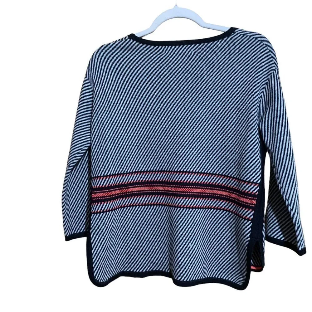 Rag & Bone Size Small Multicolor Dawn Stripe Merino Wool Blend Pullover Sweater - Picture 5 of 8